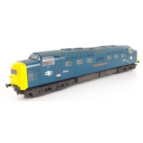 Bachmann 32-534DS-SH OO Gauge Class 55 Deltic D9004 'Queen's Own Highlander' BR Blue DCC Sound Fitted Weathered