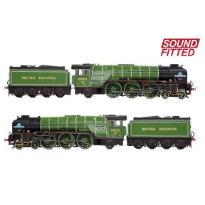 Bachmann 32-550ESF OO Gauge LNER Peppercorn A1 4-6-2 60163 'Tornado' BR Apple Green British Railways DCC Sound Fitted