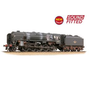 Bachmann 32-862ASF OO Gauge BR 9F 2-10-0 92097 Tyne Dock BR Black Late Crest BR1B Tender Weathered DCC Sound Fitted