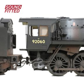 Bachmann 32-862SF OO Gauge BR 9F 2-10-0 92060 Tyne Dock BR Black Late Crest  BR1B Tender Weathered DCC Sound Fitted