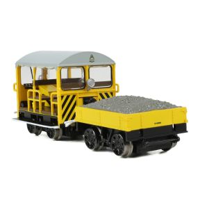 Bachmann 32-993A OO Gauge Wickham Type 27 Trolley Car BR Departmental Yellow Wasp Stripes