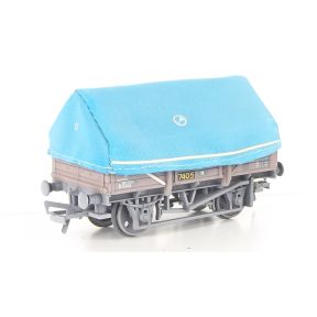 Bachmann 33-085A-SH OO Gauge China Clay Wagon BR Bauxite With Hood Weathered