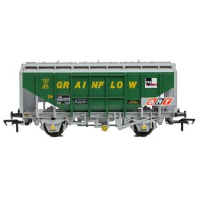 Bachmann 33-132A OO Gauge 35 Ton PAA Bulk Grain Wagon Grainflow Green & Grey