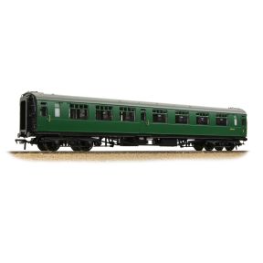 Bachmann 34-752 OO Gauge SR Bullied Composite Corridor Coach 10 Inch Vents BR (SR) Green S5762S