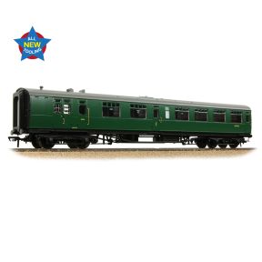 Bachmann 34-761A OO Gauge SR Bulleid Brake Composite Corridor Coach 10 Inch Vents BR (SR) Green S6739S