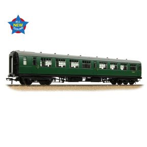 Bachmann 34-826A OO Gauge SR Bulleid Second Open Coach 15 Inch Vents BR (SR) Green S1496S