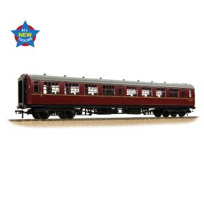 Bachmann 34-827 OO Gauge SR Bulleid Second Open Coach 15 Inch Vents BR Maroon E1469S