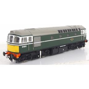 Heljan 34121-SH OO Gauge Class 33 D6510 BR Green Small Yellow Panels DCC Sound Fitted