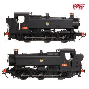 Bachmann 35-026ASF OO Gauge GWR 94XX Pannier Tank 9481 BR Black Early Crest DCC Sound Fitted