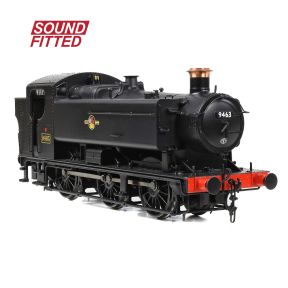 Bachmann 35-027ASF OO Gauge GWR 94XX Pannier Tank 9463 BR Black Late Crest DCC Sound Fitted