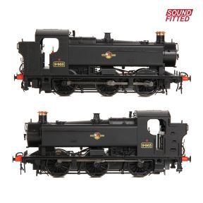 Bachmann 35-027ASF OO Gauge GWR 94XX Pannier Tank 9463 BR Black Late Crest DCC Sound Fitted