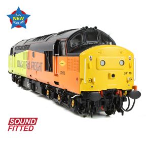 Bachmann 35-310SF OO Gauge Class 37/0 37175 Colas Rail Centre Headcode DCC Sound Fitted