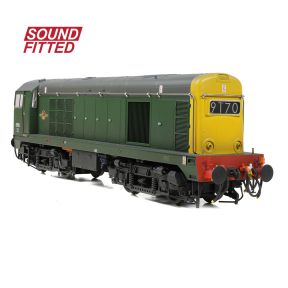Bachmann 35-360SF OO Gauge Class 20 8156 BR Green Full Yellow Ends Headcode Boxes Weathered DCC Sound Fitted