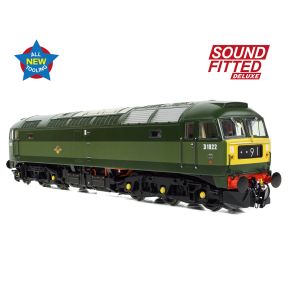 Bachmann 35-410ASFX OO Gauge Class 47 D1922 BR Green Small Yellow Panels DCC Sound Fitted Deluxe