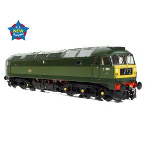 Bachmann 35-410B OO Gauge Class 47 D1940 BR Green Small Yellow Panels