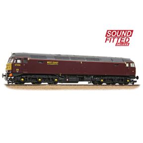 Bachmann 35-431SFX OO Gauge Class 47 47826 WCRC Maroon DCC Sound Fitted Deluxe