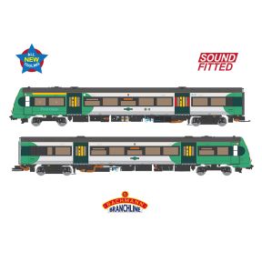 Bachmann 35-580SF OO Gauge Class 171/7 2 Car DMU 171727 Southern GTR DCC Sound Fitted