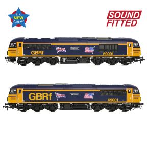 Bachmann 35-776SF OO Gauge Class 69 69001 'Mayflower' GBRf UK & US Flags DCC Sound Fitted
