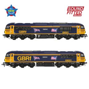 Bachmann 35-776SFX OO Gauge Class 69 69001 'Mayflower' GBRf UK & US Flags DCC Sound Deluxe