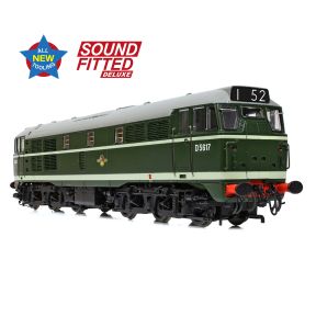 Bachmann 35-801ASFX OO Gauge Class 30 D5617 BR Green DCC Sound Deluxe