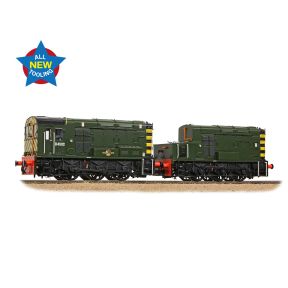 Bachmann 35-945 OO Gauge Class 13 Shunter D4502 BR Green With Wasp Stripes