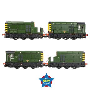 Bachmann 35-945 OO Gauge Class 13 Shunter D4502 BR Green With Wasp Stripes