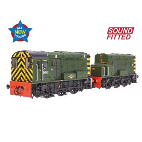 Bachmann 35-945SF OO Gauge Class 13 Shunter D4502 BR Green With Wasp Stripes DCC Sound Fitted