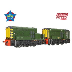 Bachmann 35-945SFX OO Gauge Class 13 Shunter D4502 BR Green With Wasp Stripes DCC Sound Fitted Deluxe