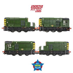 Bachmann 35-945SFX OO Gauge Class 13 Shunter D4502 BR Green With Wasp Stripes DCC Sound Fitted Deluxe