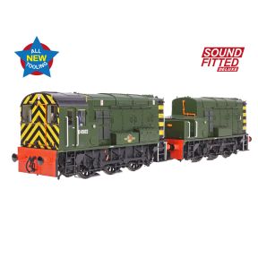 Bachmann 35-945SFX OO Gauge Class 13 Shunter D4502 BR Green With Wasp Stripes DCC Sound Fitted Deluxe