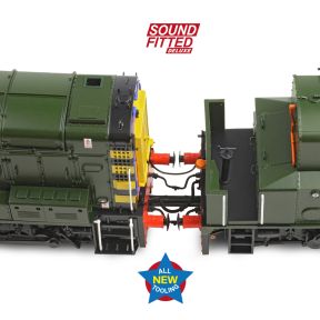 Bachmann 35-945SFX OO Gauge Class 13 Shunter D4502 BR Green With Wasp Stripes DCC Sound Fitted Deluxe