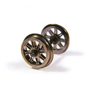 Bachmann 36-028 OO Gauge Metal Split Spoked Wagon Wheels (x10)