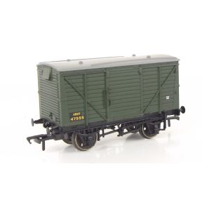 Bachmann 37-806-SH OO Gauge 12 Ton Ventilated Van Army Green