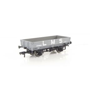 Bachmann 37-933-SH OO Gauge 3 Plank Wagon LMS Grey 471405