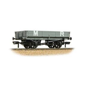 Bachmann 37-939A OO Gauge 3 Plank Wagon MR Grey No.10284