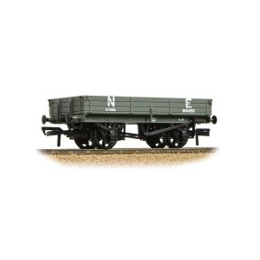 Bachmann 37-944 OO Gauge 3 Plank Wagon North Eastern Railway NE Grey 800055