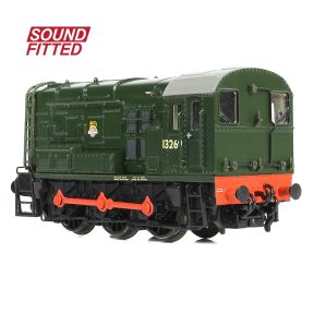 Graham Farish 371-013ASF N Gauge Class 08 13269 BR Green DCC Sound Fitted