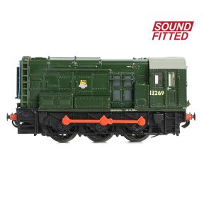 Graham Farish 371-013ASF N Gauge Class 08 13269 BR Green DCC Sound Fitted