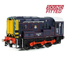 Graham Farish 371-015ESF N Gauge Class 08 08833 BR/GER Lined Blue Early Crest Liverpool Street Pilot DCC Sound Fitted