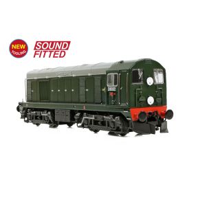 Graham Farish 371-030ASF N Gauge Class 20 D8032 BR Green Disc Headcode & Tablet Catcher DCC Sound Fitted
