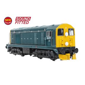 Graham Farish 371-032BSF N Gauge Class 20 20077 BR Blue Disc Headcode & Tablet Catcher Recess DCC Sound Fitted