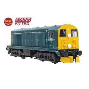 Graham Farish 371-032CSF N Gauge Class 20 20098 BR Blue Disc Headcode & Tablet Catcher Recess DCC Sound Fitted