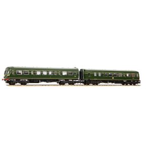 Graham Farish 371-508A N Gauge Class 101 2 Car Power Twin DMU BR Green With Speed Whiskers