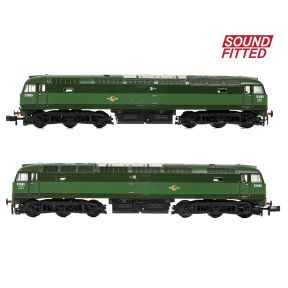 Graham Farish 371-825DSF N Gauge Class 47 D1565 BR Green Small Yellow Panels DCC Sound Fitted