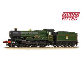 Graham Farish 372-031ASF N Gauge GW Castle 4-6-0 5015 'Kingswear Castle' BR Green Early Crest DCC Sound Fitted