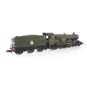 Graham Farish 372-031-SH N Gauge GW Castle 4-6-0 5041 'Tiverton Castle' BR Green Early Crest