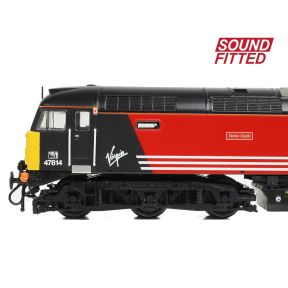 Graham Farish 372-260SF N Gauge Class 47/7 47814 'Totnes Castle' Virgin Trains Original DCC Sound Fitted
