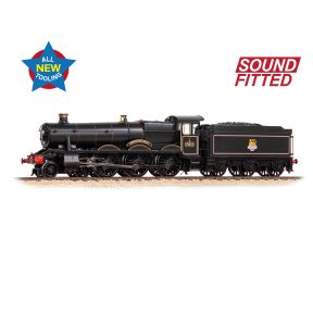 Graham Farish 372-451SF N Gauge GW Modified Hall 4-6-0 7904 'Fountains Hall' BR Black Early Crest DCC Sound Fitted