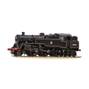Graham Farish 372-535A N Gauge BR Standard 4MT Tank 80033 BR Lined Black Early Crest