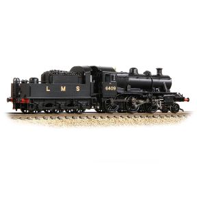 Graham Farish 372-627B N Gauge LMS Ivatt 2MT 6409 LMS Black